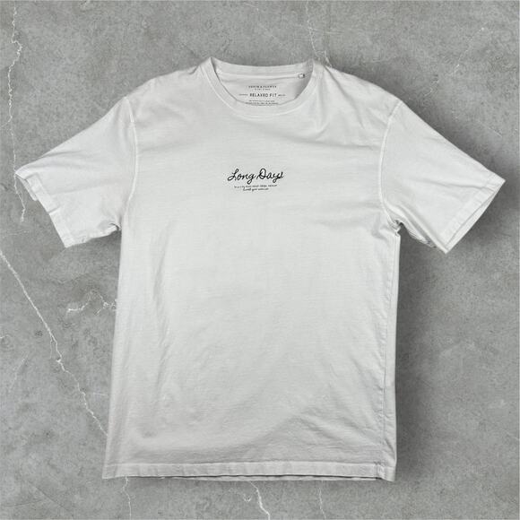 Long Days Denim & Flower Graphic T-Shirt XL - Picture 2 of 5